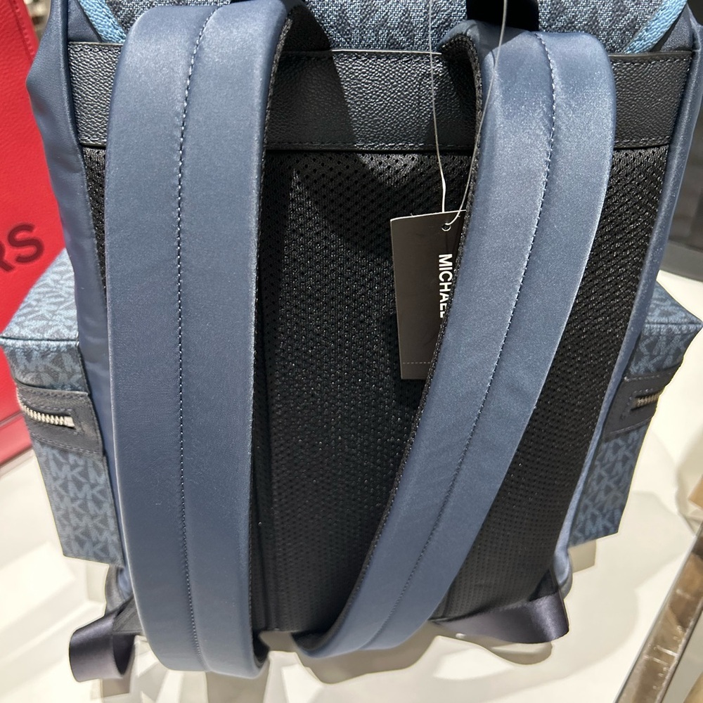 Michael Kors Cooper Large Utility Backpack MK cornflower new in wrap tag - Picture 9 of 12